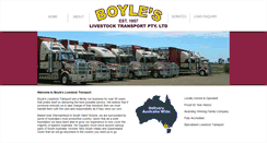 Desktop Screenshot of boyleslivestock.com.au